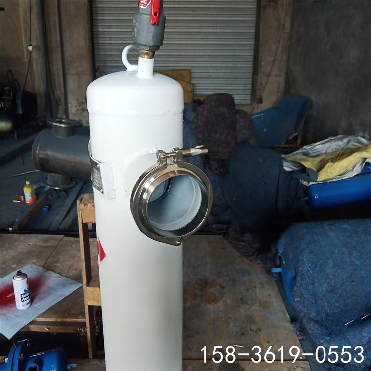 菲利特旋风式气体杂质分离器大口径DN80气体除水除杂离心式分离器