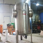 风机管道气体除水旋风式汽水分离器 法兰汽水分离器FXQ-200